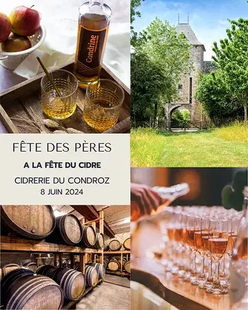 L'activité parfaite pour la fête des pères ? 🍎

Rejoignez nous le 8 juin a la fête de cidre et gâtez votre papa: domaine de 50 hectares, visites de la cidrerie, bar de dégustation unique, masterclass sur le cidre, ambiance festive et food locale... 😍