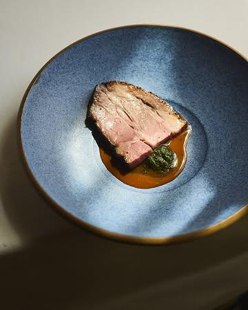 Koji-aged Iberian pork & reduced carrot.